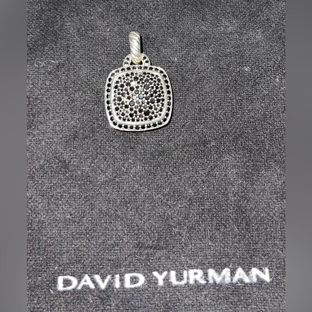 David Yurman Albion Pendant with Pave Black Diamonds (rare)!